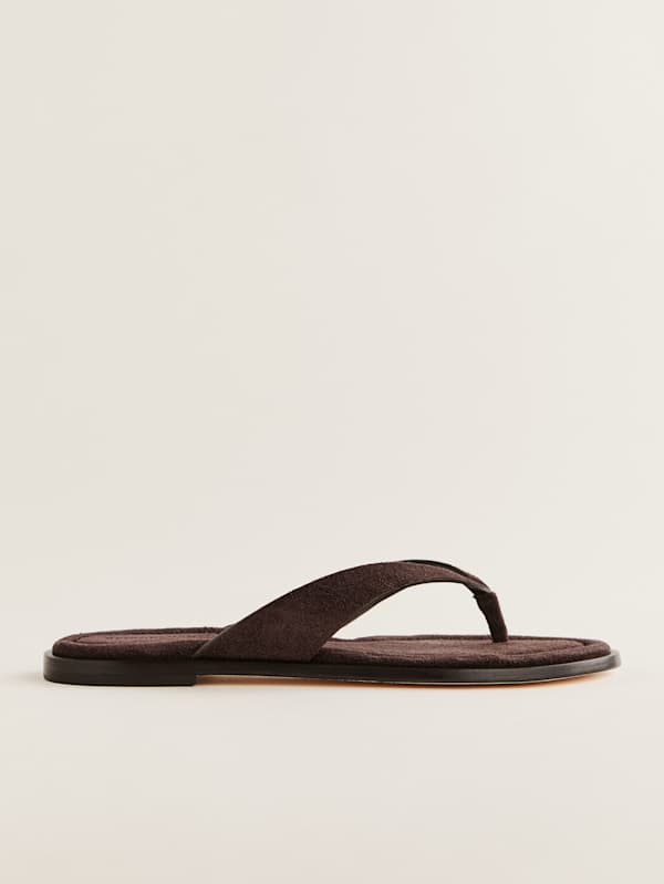 Jessie Thong Sandal - Espresso Suede